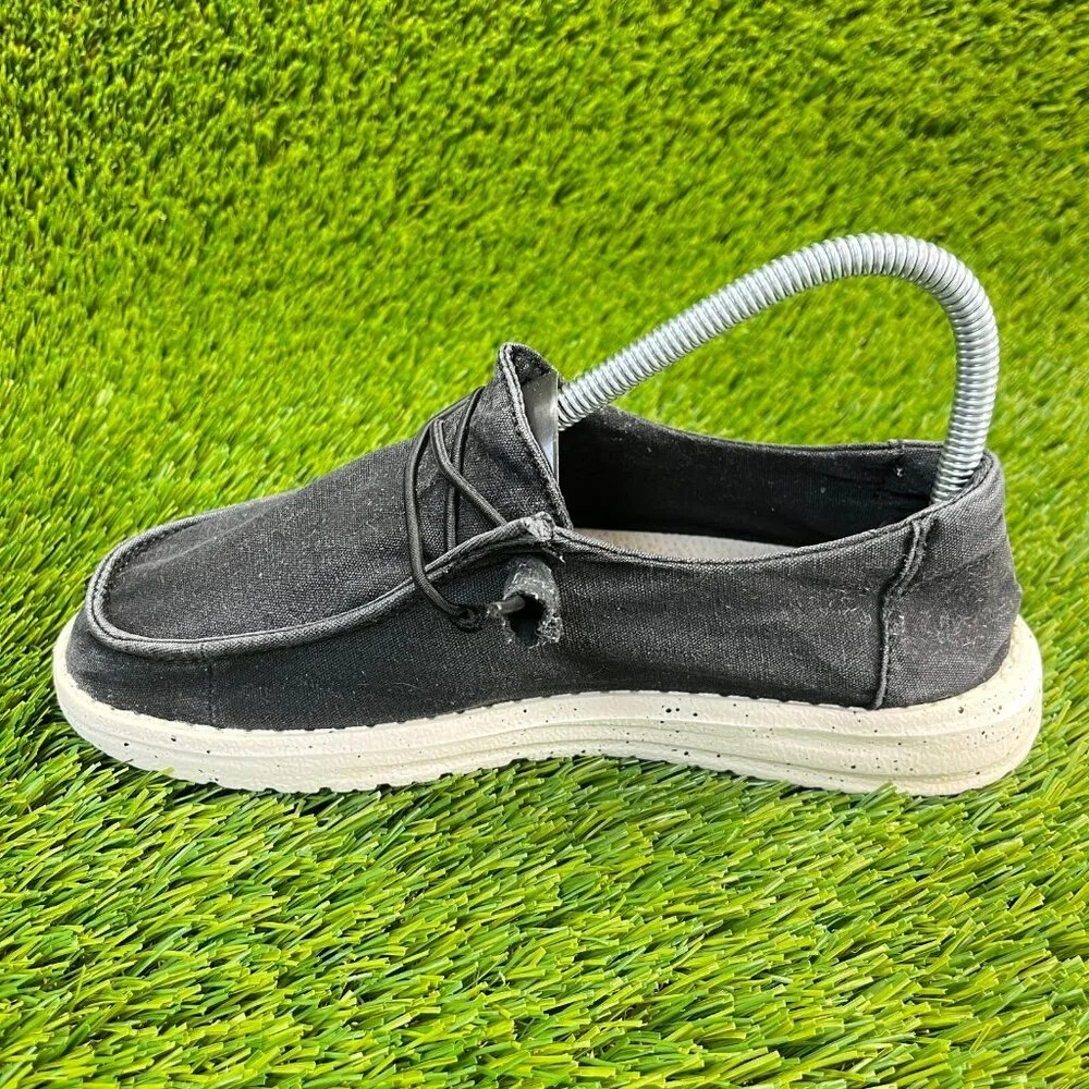 Hey Dude Wendy L Womens Size 5 Black Walking Breathable‎ Shoes Slip Ons
